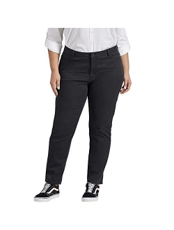 Women's Plus Size Perfect Shape Twill Skinny 4 Pocket Pant