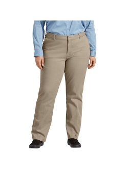 Plus Size Dickies Perfect Shape Straight-Leg Twill Pants