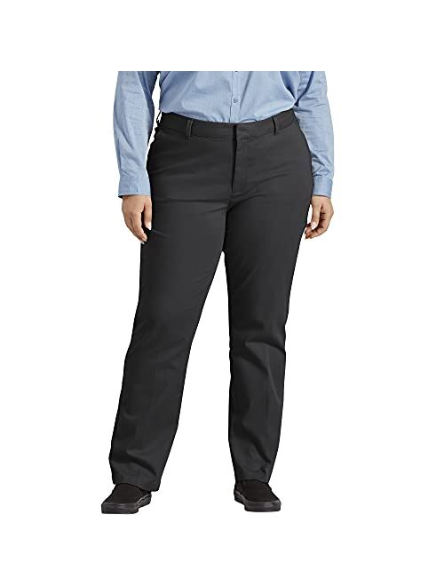 Plus Size Dickies Perfect Shape Straight-Leg Twill Pants