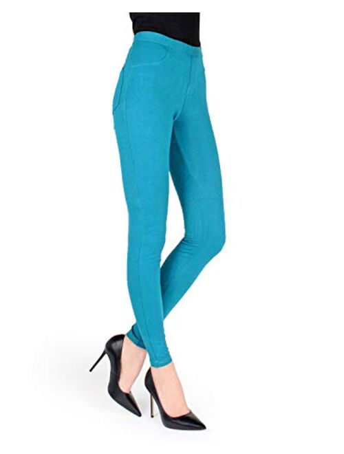 MeMoi Cotton-Blend Leggings