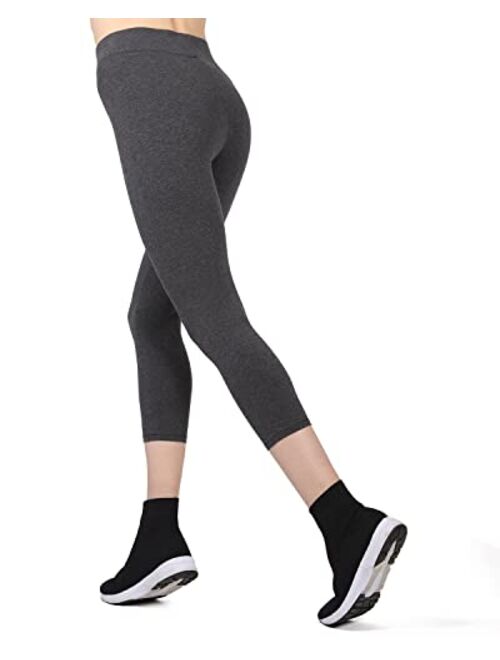 MeMoi Cotton-Blend Capri Yoga Pants