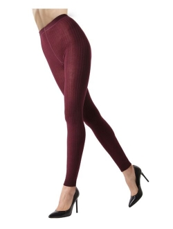 Women's Footless Ribbed Sweater Tights