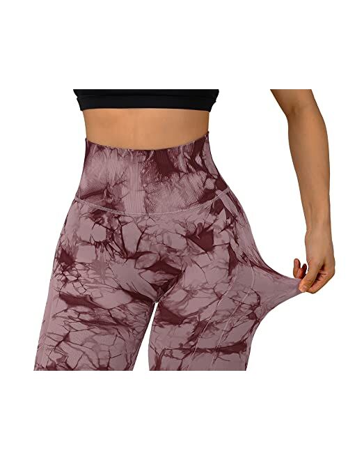 OMKAGI Women Contour Butt Lifting Leggings Seamless High Waisted Workout Yoga Pants