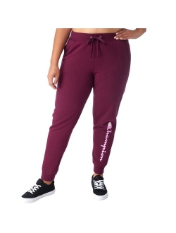 Plus Size Champion Powerblend Fleece Graphic Joggers