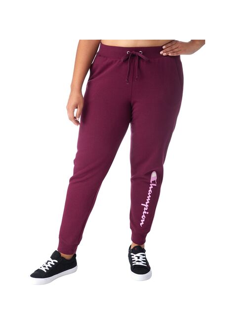 Plus Size Champion® Powerblend Fleece Graphic Joggers