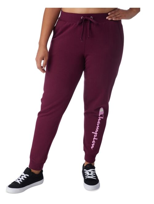 Plus Size Champion® Powerblend Fleece Graphic Joggers