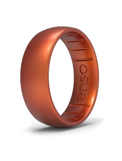 Enso Rings Classic Legend Silicone Ring - Made in The USA - an Ultra Comfortable, Breathable, and Safe Silicone Ring - Men's and Women's Silicone Wedding Ring