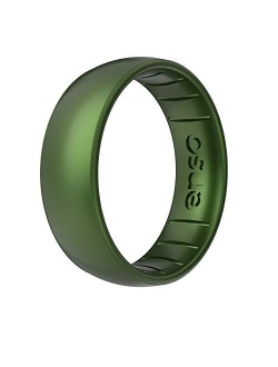 Enso Rings Classic Legend Silicone Ring - Made in The USA - an Ultra Comfortable, Breathable, and Safe Silicone Ring - Men's and Women's Silicone Wedding Ring