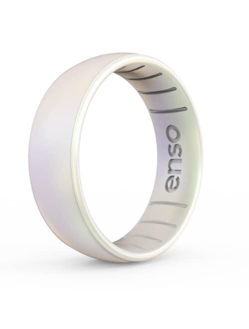 Enso Rings Classic Legend Silicone Ring - Made in The USA - an Ultra Comfortable, Breathable, and Safe Silicone Ring - Men's and Women's Silicone Wedding Ring