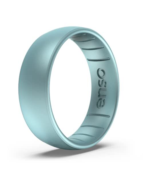 Enso Rings Classic Legend Silicone Ring - Made in The USA - an Ultra Comfortable, Breathable, and Safe Silicone Ring - Men's and Women's Silicone Wedding Ring