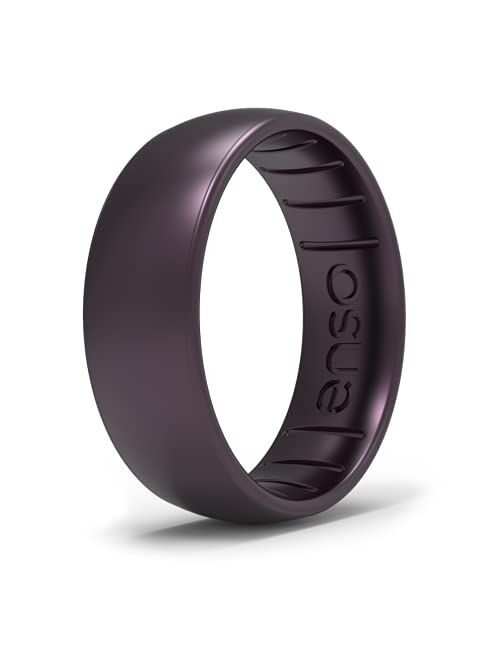 Enso Rings Classic Legend Silicone Ring - Made in The USA - an Ultra Comfortable, Breathable, and Safe Silicone Ring - Men's and Women's Silicone Wedding Ring