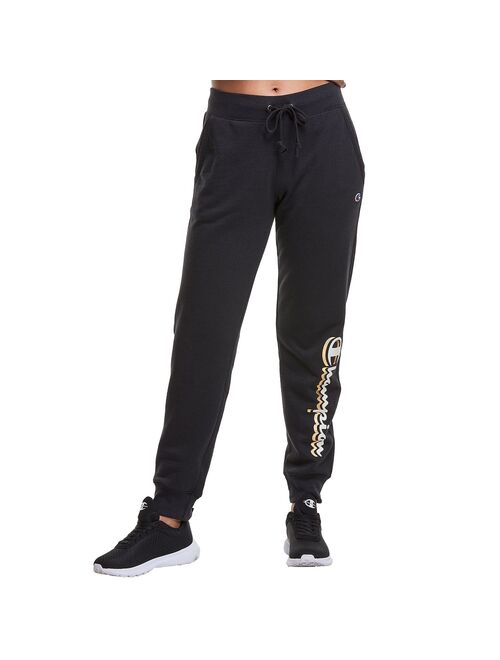 Women's Champion® Powerblend Fleece Graphic Joggers