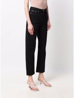 Jeans high-rise straight-leg jeans