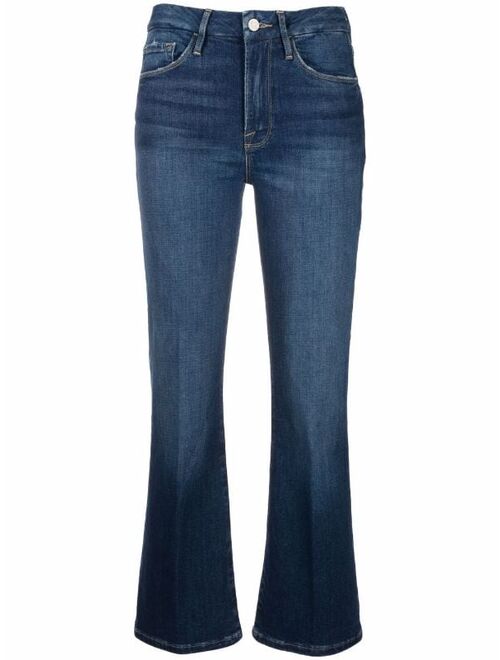 FRAME mid-rise flared jeans