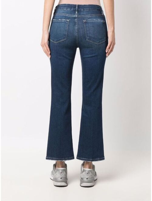 FRAME mid-rise flared jeans