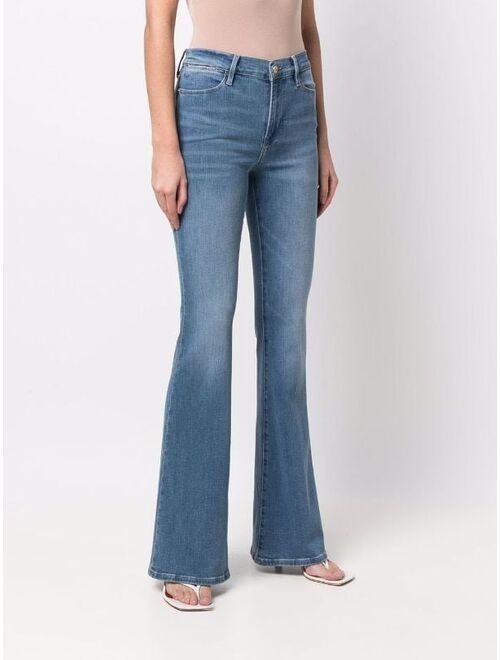 FRAME high-waisted flared jeans