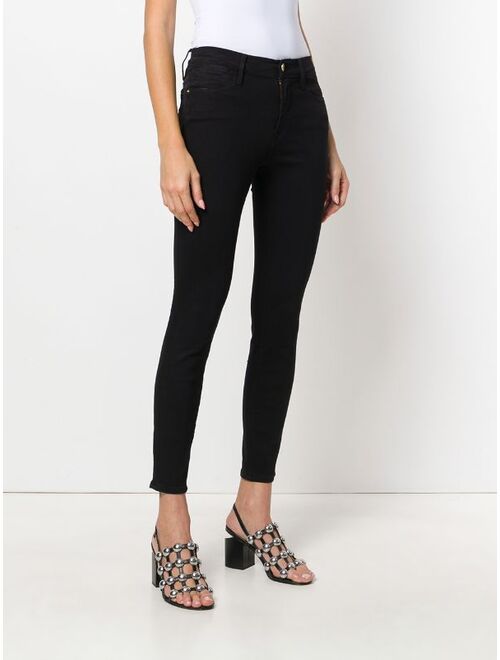 FRAME high rise skinny jeans