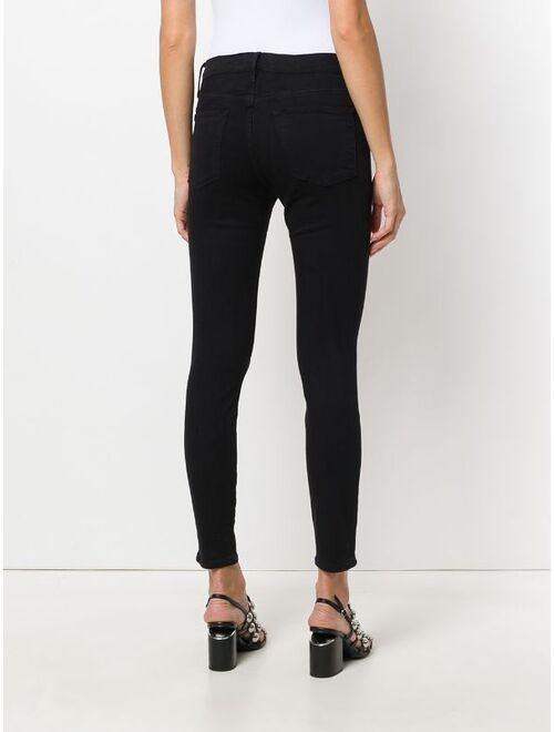 FRAME high rise skinny jeans