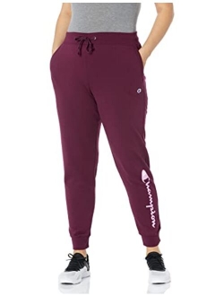 Women's Plus Powerblend Jogger, Script Logo