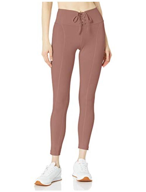 GUESS Women's Active Full Length Leggings with Lace-up Detail