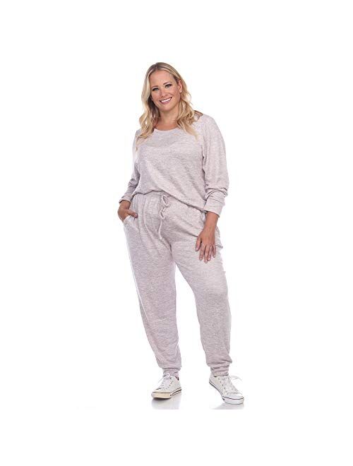 Plus Size White Mark 2-Piece Lounge Set