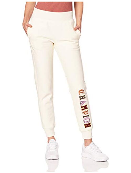 Champion Women's Reverse Weave Jogger-Old English Lettering