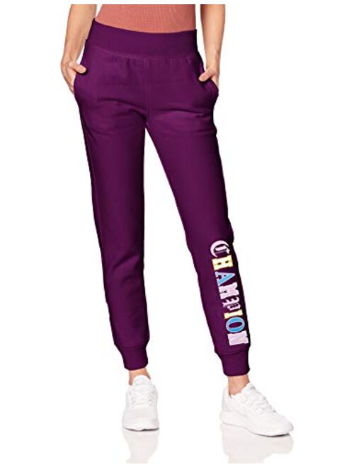 Champion Women's Reverse Weave Jogger-Old English Lettering