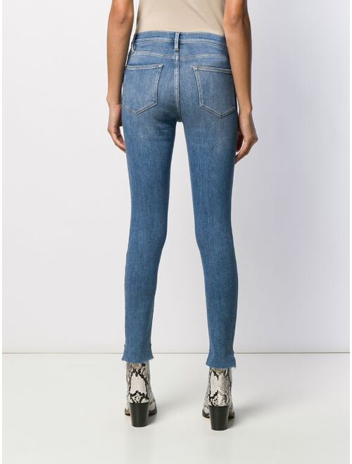 FRAME high rise skinny jeans