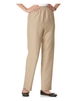 Classics Pull-On Straight-Leg Pants in Petite and Petite Short