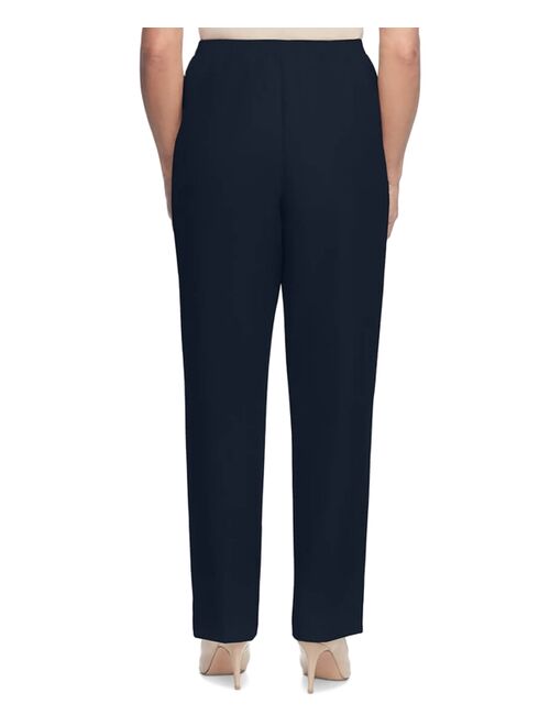 Alfred Dunner Classics Pull-On Straight-Leg Pants in Petite and Petite Short