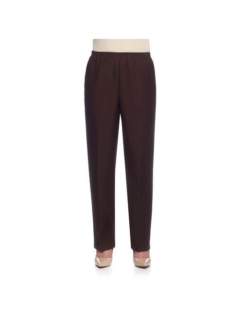 Alfred Dunner Classics Pull-On Straight-Leg Pants in Petite and Petite Short