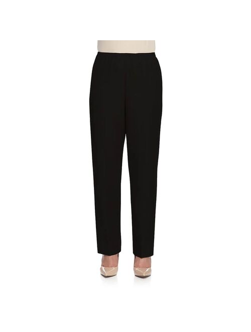 Alfred Dunner Classics Pull-On Straight-Leg Pants in Petite and Petite Short