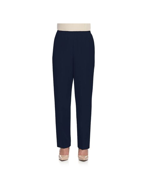 Alfred Dunner Classics Pull-On Straight-Leg Pants in Petite and Petite Short