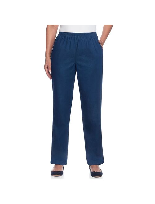 Women's Alfred Dunner Proportioned Denim Pants