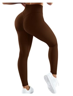 Women Cross Waist Butt Lifting Leggings with Pockets High Waisted Workout Yoga Pants