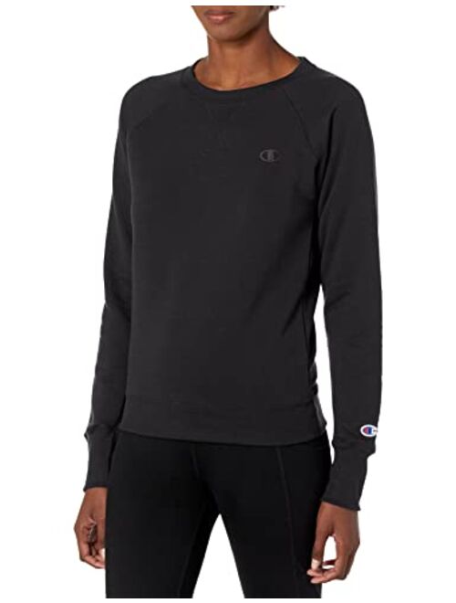 Champion Women's Pullover Powerblend Crew, C Logo