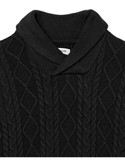 Amazon Brand - Goodthreads Men's Supersoft Shawl Collar Cable Knit Pullover Sweater