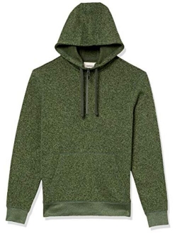 Men's Sweater-Knit Fleece Long-Sleeve Half-Zip Hoodie