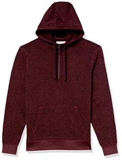 Men's Sweater-Knit Fleece Long-Sleeve Half-Zip Hoodie