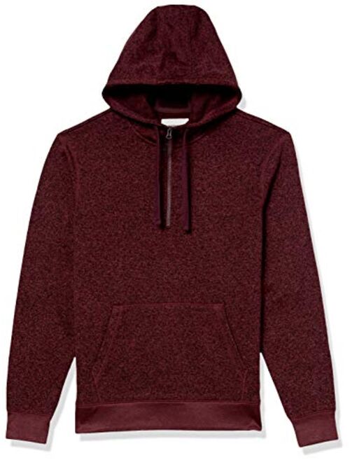 Goodthreads Men's Sweater-Knit Fleece Long-Sleeve Half-Zip Hoodie