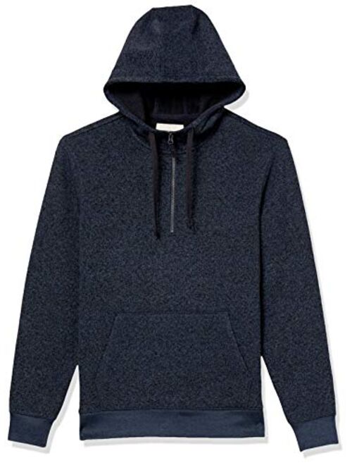 Goodthreads Men's Sweater-Knit Fleece Long-Sleeve Half-Zip Hoodie