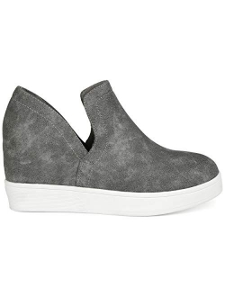 Womens Side Cut-Out Sneaker Wedge