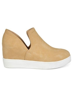 Womens Side Cut-Out Sneaker Wedge