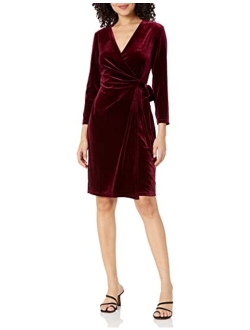 Women's Velvet Classic Wrap Dress