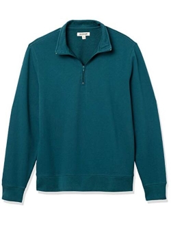 Men's Lightweight French Terry Half-Zip Pullover Sweatshirt