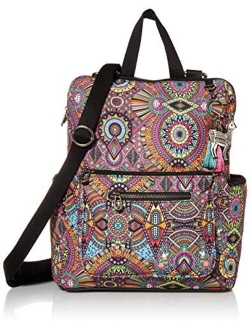 Sakroots Eco-Twill Loyola Convertible Backpack Rainbow Wanderlust One Size