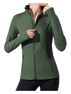 VUTRU Women's Workout Yoga Jacket Full Zip Running Track Jacket