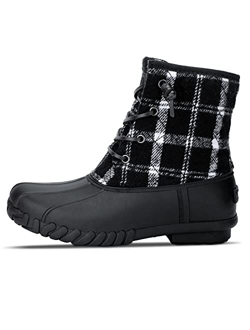 STQ Duck Boots for Women Waterproof Winter Boots Quilted Snow Boots