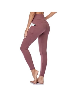 GAYHAY High Waist Yoga Pants with Pockets for Women - Tummy Control Workout Running 4 Way Stretch Capri Yoga Leggings