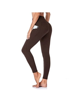 GAYHAY High Waist Yoga Pants with Pockets for Women - Tummy Control Workout Running 4 Way Stretch Capri Yoga Leggings